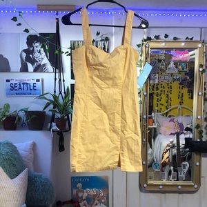 Forever21 size small yellow summer dress